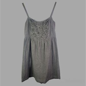 BeBop Gray 100% Cotton Sun Dress